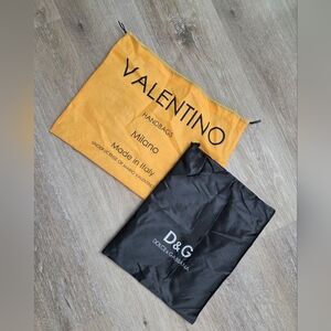 Valentino And D&G Dustbag in Black and Orange